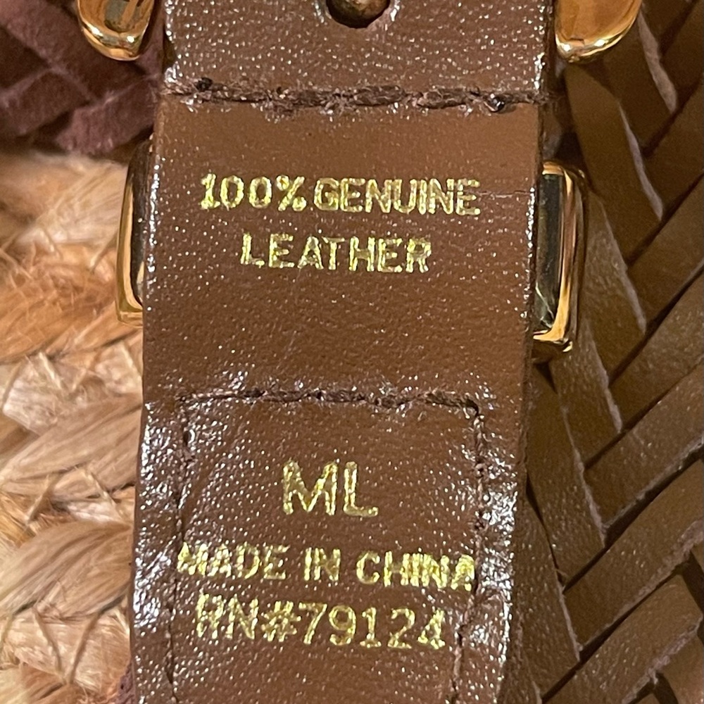 Braided Genuine Leather Belt 39” - Picture 7 of 7